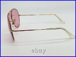 Lunettes de Soleil Vintage Bausch & Lomb Aviator ray ban Rose Or Gr. M Minéral