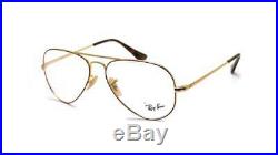 Lunettes de Vista Ray-Ban RX6489 Aviateur 2945 Gold Top A Enfiler Havane Cal. 58
