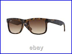 Lunettes de soleil Ray Ban havana RB4165 JUSTIN brun gradué 710/13