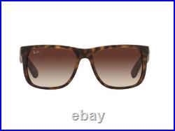 Lunettes de soleil Ray Ban havana RB4165 JUSTIN brun gradué 710/13