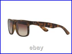 Lunettes de soleil Ray Ban havana RB4165 JUSTIN brun gradué 710/13