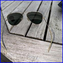 Lunettes de soleil ray ban Aviateur Or Vintage Années 90