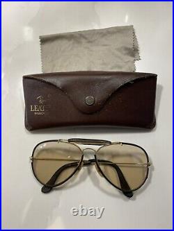 Lunettes solaires RAY BAN Leathers Bausch lom Années 80' 1986 Vintage Collection