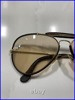 Lunettes solaires RAY BAN Leathers Bausch lom Années 80' 1986 Vintage Collection