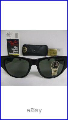 New Vintage B&L Ray Ban Caballero Ebony W1013 Wayfarer Set 54mm Sunglasses USA