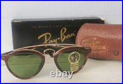 Objectifs combinés vintage B&L Ray Ban Gatsbty maquette tortue W1531