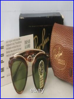 Objectifs combinés vintage B&L Ray Ban Gatsbty maquette tortue W1531