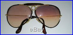 Original Vintage Ray Ban B&L Shooter Leather rare gradient photocromic 140mm