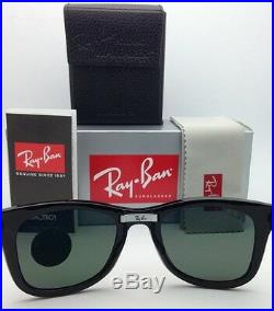 Polarisé Ray-Ban Lunettes Pliage Wayfarer RB 4105 601/58 50-22 Noir Avec / Vert