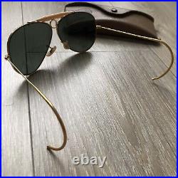 RAY BAN Aviator Bullet Hole Shooter Bausch & Lomb Vintage USA 62mm