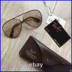 RAY BAN Aviator Leathers B&L Vintage 62 14mm