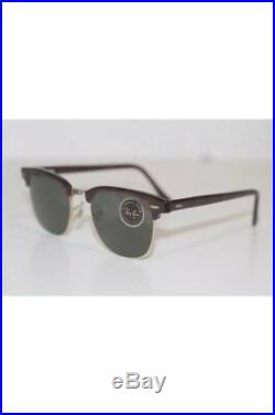 RAY BAN BAUSCH LOMB CLUBMASTER TORTOISE W0366 SUNGLASSES 70s G15 NEW OLD STOCK