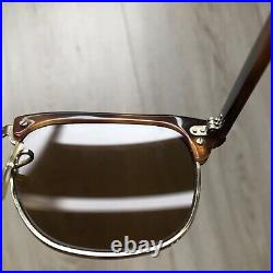RAY BAN Clubmaster II Blond Tortoise Bausch & Lomb Vintage USA W1117
