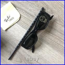 RAY BAN Fugitives Square Ebony Bausch & Lomb made in USA vintage