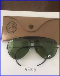 RAY BAN SHOOTER 62mm RB3 BAUSCH LOMB SUNGLASSES BLACK