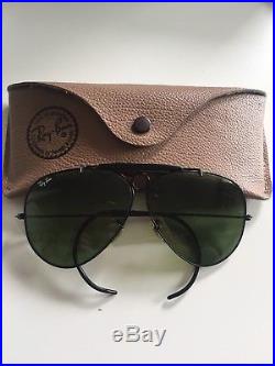 RAY BAN SHOOTER 62mm RB3 BAUSCH LOMB SUNGLASSES BLACK
