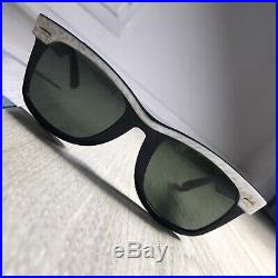 RAY-BAN White & Black Ebony WAYFARER B&L 5022 made in USA vintage