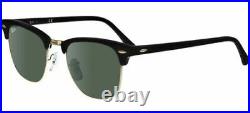 Ray Ban 3016 51 W0365 Noir Clubmaster Sunglasses Lunettes de Soleil Oculos G15