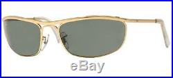 Ray Ban 3119 62 001 Olympian Or Lunettes De Soleil Vert G15 G 15 Facile Rider