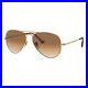 Ray-Ban-Aviateur-Metal-II-Or-Clear-Gradue-Brun-Lunettes-de-Soleil-0RB3689-01-wkkl