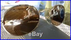 Ray Ban B&L Oval gold survivors sunglasses vintage rares verres B15 diamond hard