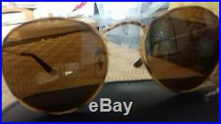Ray Ban B&L Round Tortuga gold, vintage, rares verres BL B15, excellent état