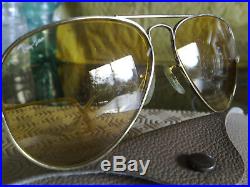 Ray-Ban B&L aviator classic vintage 5814 arista gold, verres ambermatic BL