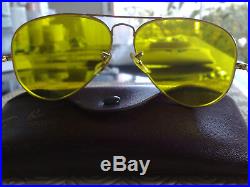 Ray Ban B&L aviator classic vintage, 5814, verres Kalichrome, excellent état
