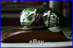 Ray Ban BL Aviator Black Chrome 58-14 Lens G31 Double Gradient Mirror-Vintage