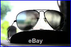 Ray Ban BL Aviator Black Chrome 58-14 Lens G31 Double Gradient Mirror-Vintage