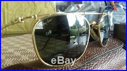 Ray Ban Bausch&Lomb Deco Metal Square W1533, arista gold G15 BL vgood condition