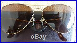 Ray Ban Bausch&Lomb vintage USA Aviator classic Tortuga 5814 B15 BL lenses