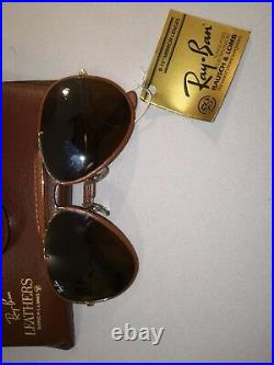 Ray Ban By Bausch Lomb Assault w0367 b-15 Top Mirror M. Brown Leath