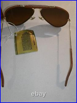 Ray Ban By Bausch Lomb Assault w0367 b-15 Top Mirror M. Brown Leath