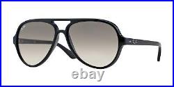 Ray-Ban CATS 5000 RB 4125 unisexe Lunettes de Soleil BLACK/LIGHT GREY SHADED