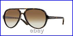 Ray-Ban CATS 5000 RB 4125 unisexe Lunettes de Soleil HAVANA/LIGHT BROWN SHADED