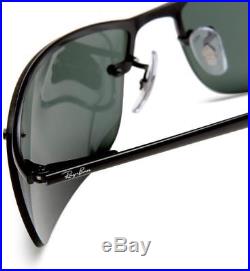 Ray-Ban Half Rim Sunglasses in Matte Black Green RB3183 006 71 63
