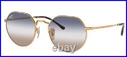 Ray-Ban JACK RB 3565 unisexe Lunettes de Soleil GOLD/BLUE GREY SHADED 53/20/145