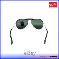 Ray Ban Lunettes De Soleil Sunglasses 0rb3422q 9040 Aviator Leather Black