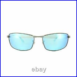Ray-Ban Lunettes de Soleil 3498 029/9R Gunmetal Bleu Flash Miroir