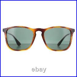 Ray-Ban Lunettes de Soleil Chris 4187 710/71 Tortue & Gunmetal Vert