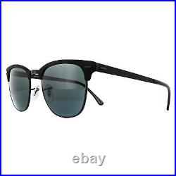 Ray-Ban Lunettes de Soleil Clubmaster Metal RB3716 186/R5 Noir Mat Gris