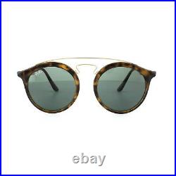 Ray-Ban Lunettes de Soleil Gatsby 4256 609255 Mat Havane Miroir Bleu Grand 49mm