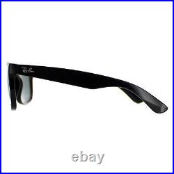 Ray-Ban Lunettes de Soleil Justin 4165 601/71 Noir Brillant Vert Large 55mm