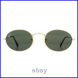 Ray-Ban Lunettes de Soleil Oval 3547N 001 or Vert G-15