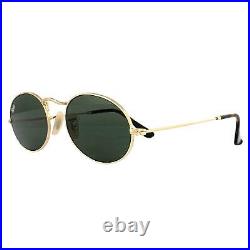 Ray-Ban Lunettes de Soleil Oval 3547N 001 or Vert G-15