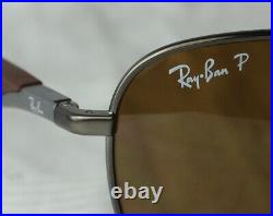 Ray-Ban Lunettes de Soleil RB 3519 029/83 Neuf Braun Polarisé