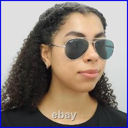 Ray-Ban Lunettes de Soleil RB3625 New Aviator 003/R5 Poli Argent Bleu