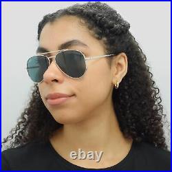 Ray-Ban Lunettes de Soleil RB3625 New Aviator 003/R5 Poli Argent Bleu