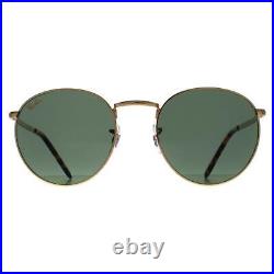 Ray-Ban Lunettes de Soleil RB3637 New Round 919631 or Vert 53mm